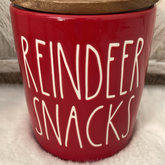 Rae Dunn Reindeer Snacks Cellar - Picture 3 of 10